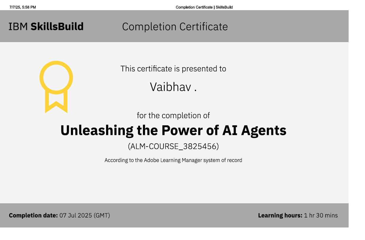 Frontend Certificate
